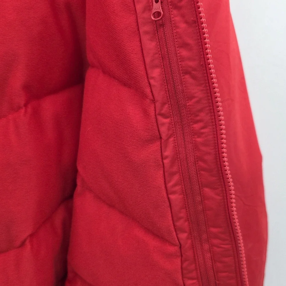 NIKE Bomber Jacket Mens XL‎ Red Downfill Full Zip Oversized Heavyweight Thick
